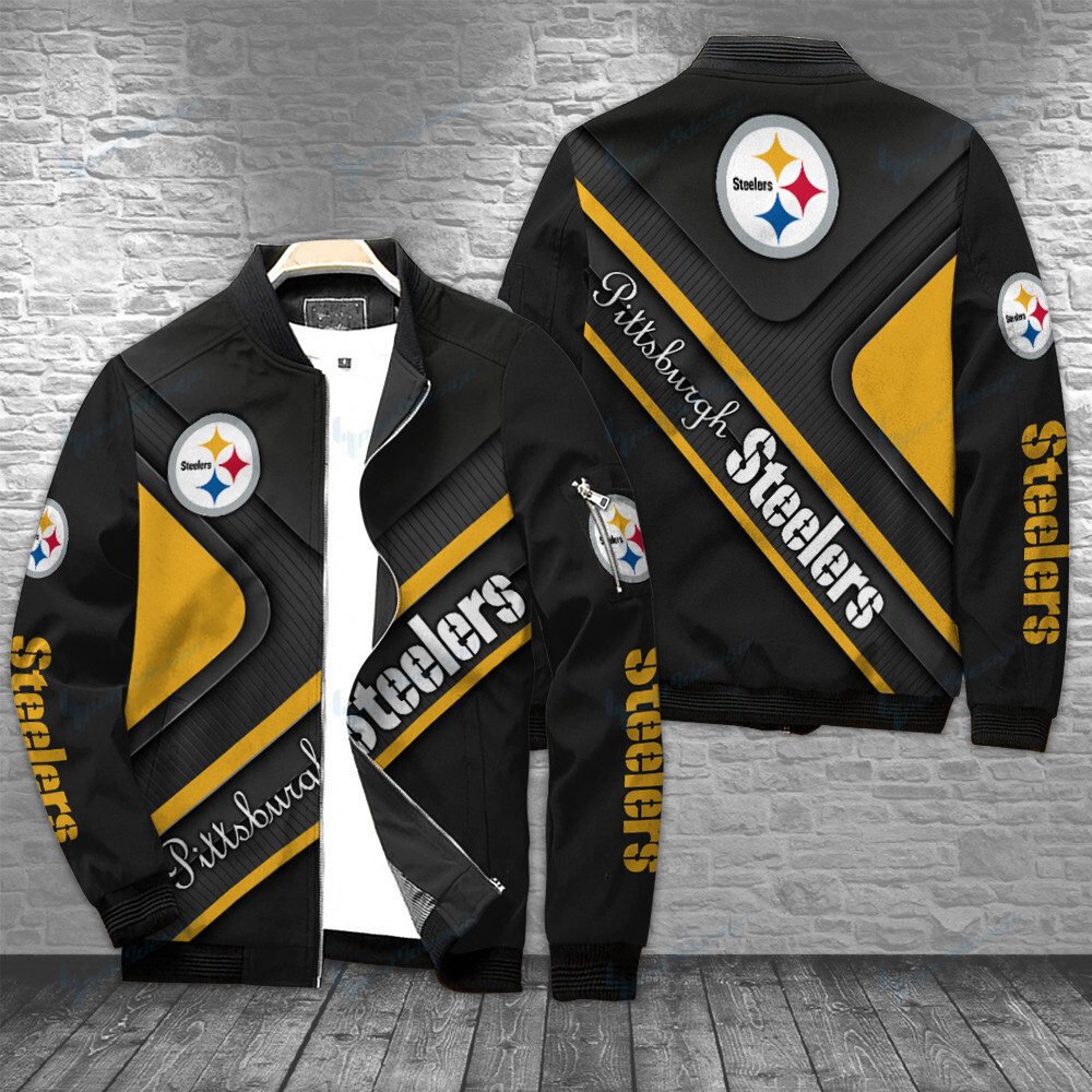 pittsburgh steelers bomber jacket bg383 ydjfo