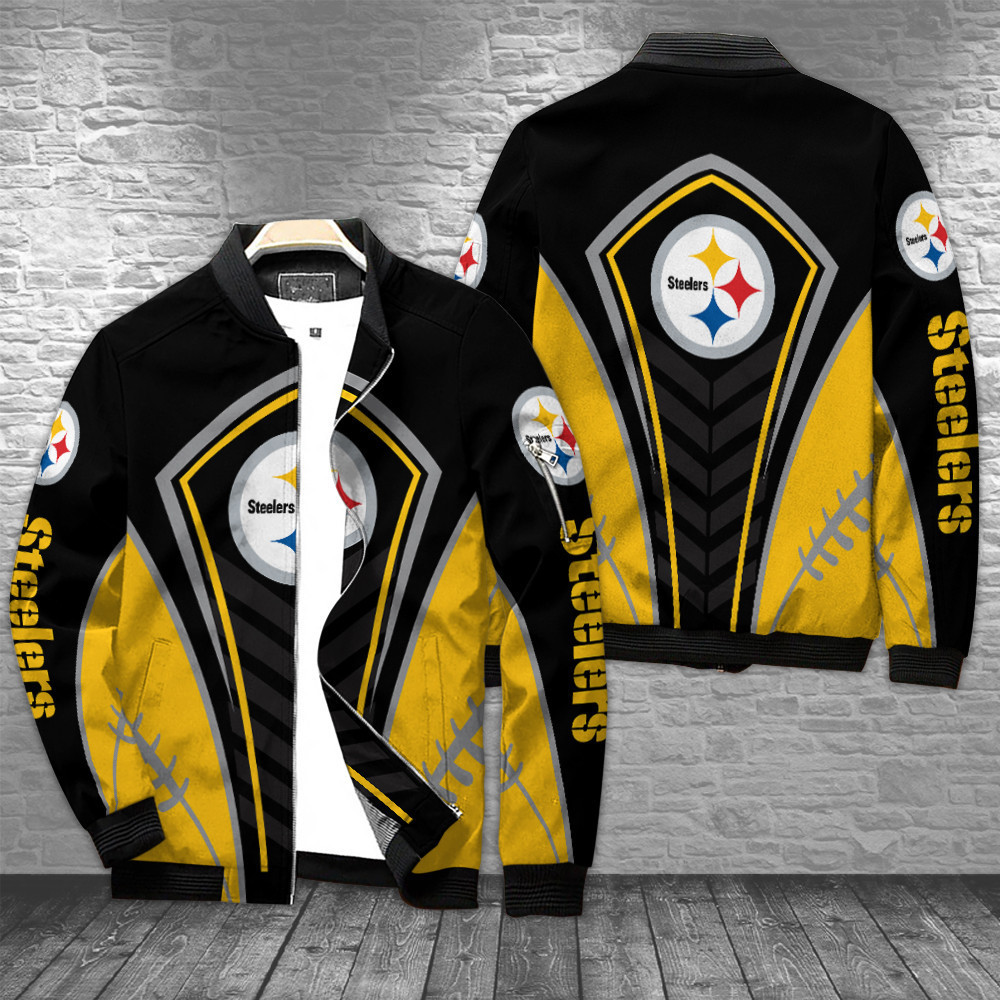 pittsburgh steelers bomber jacket bg86 cfu1k