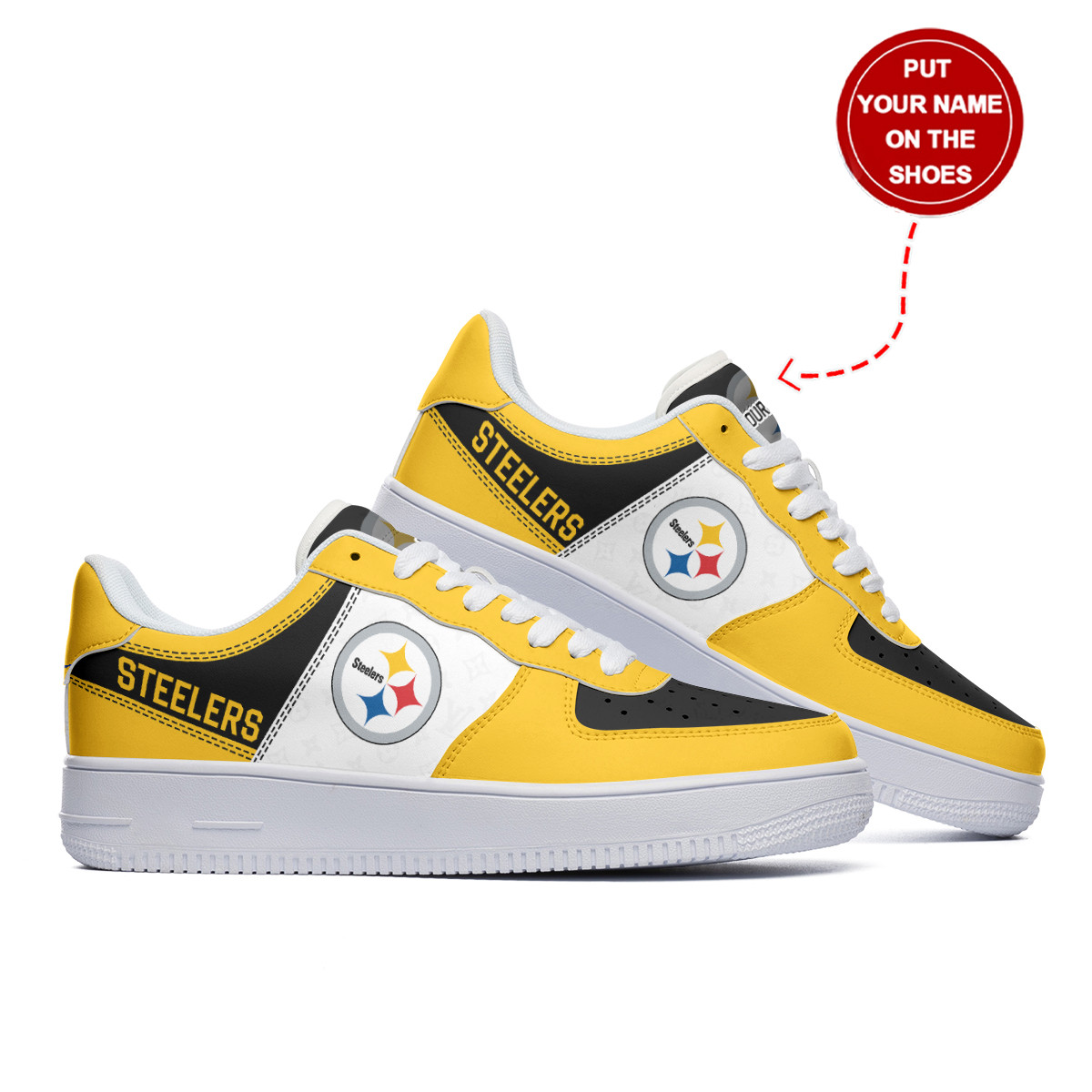 pittsburgh steelers personalized af1 shoes bg300 luwlc