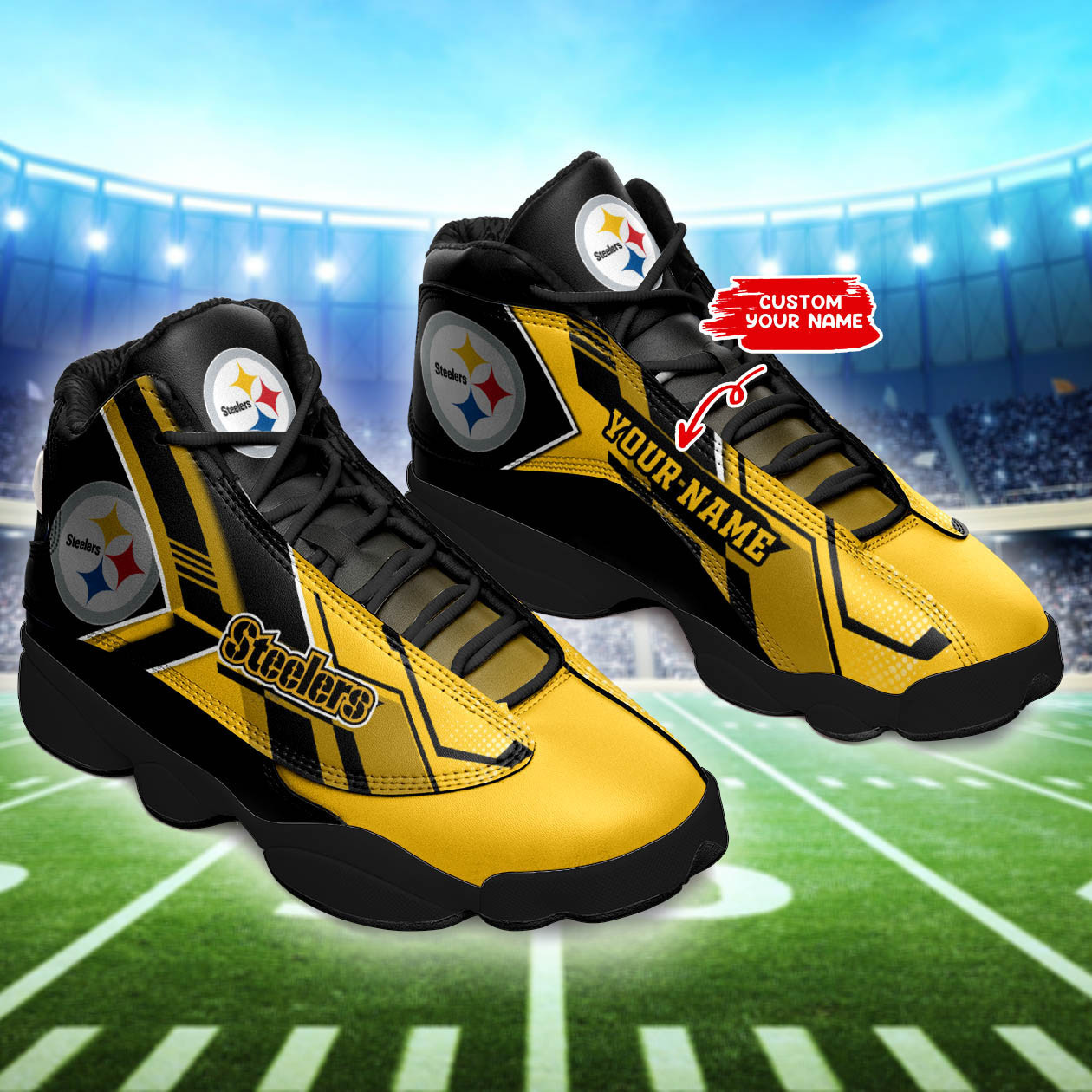 pittsburgh steelers personalized ajd13 sneakers bg176 ivjoa