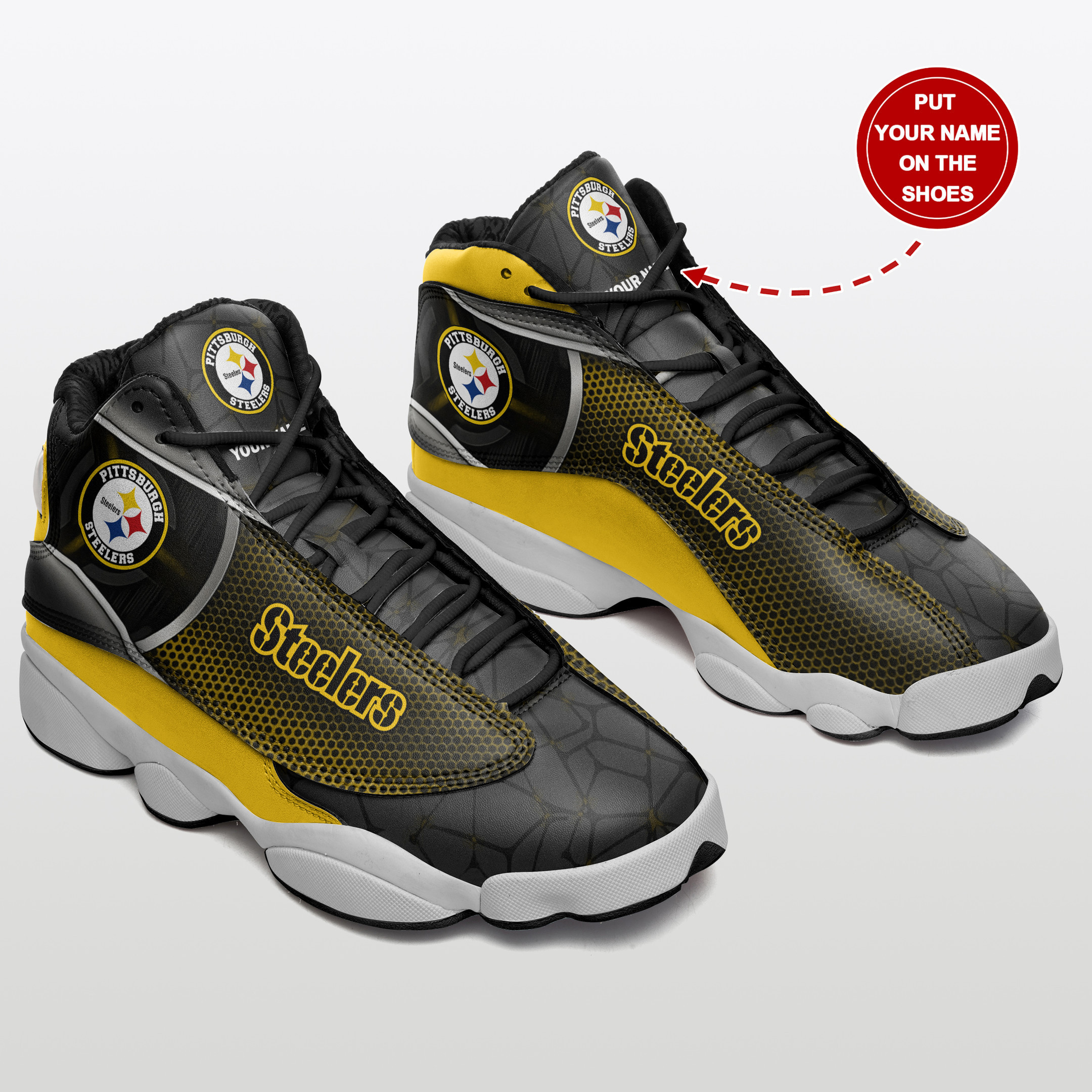 pittsburgh steelers personalized ajd13 sneakers bg47 fh06o