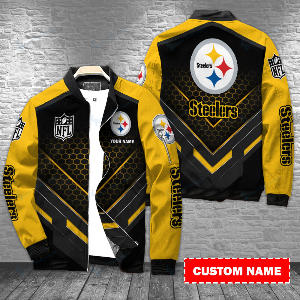 pittsburgh steelers personalized bomber jacket bg333 8mdjj