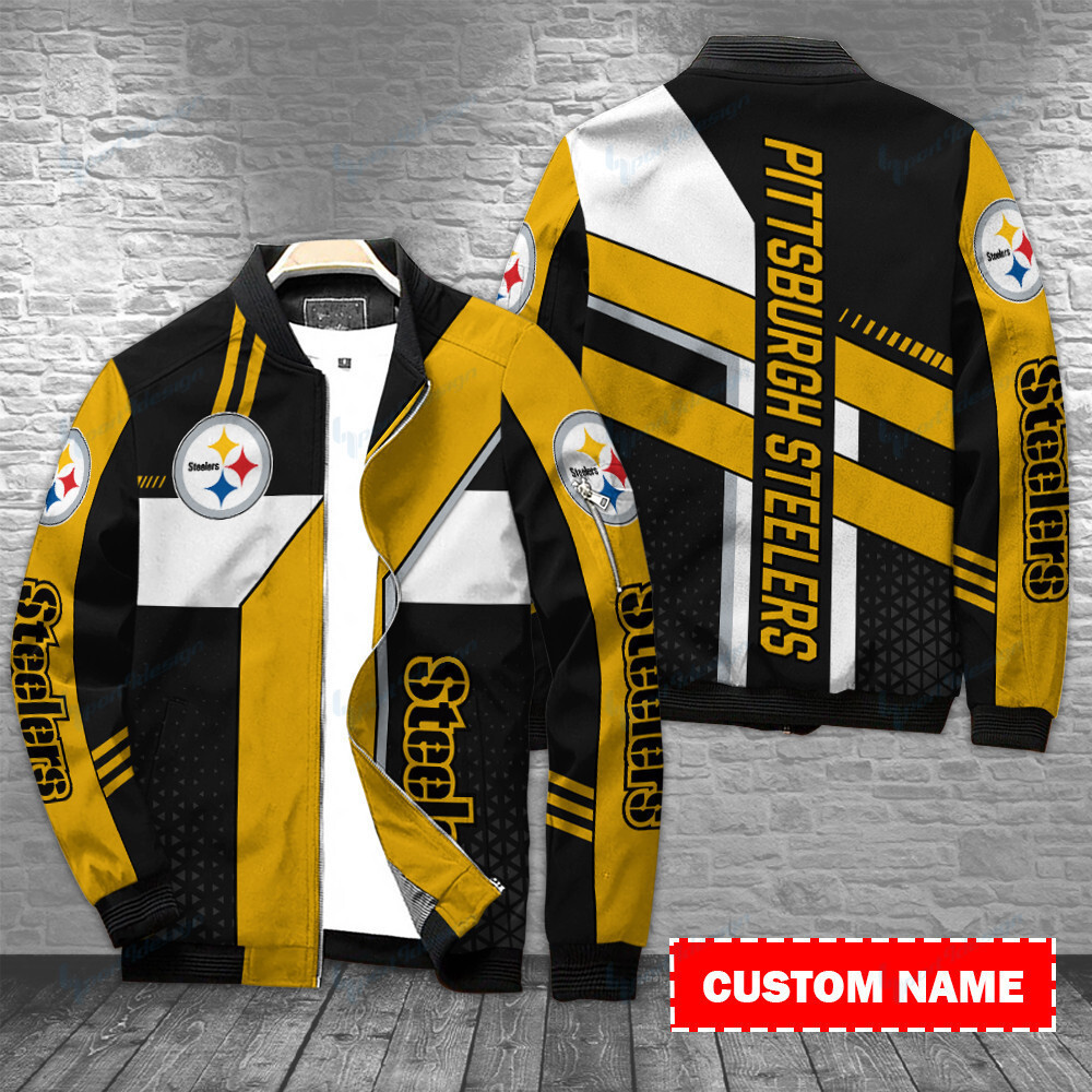 pittsburgh steelers personalized bomber jacket bg345 zvkpu