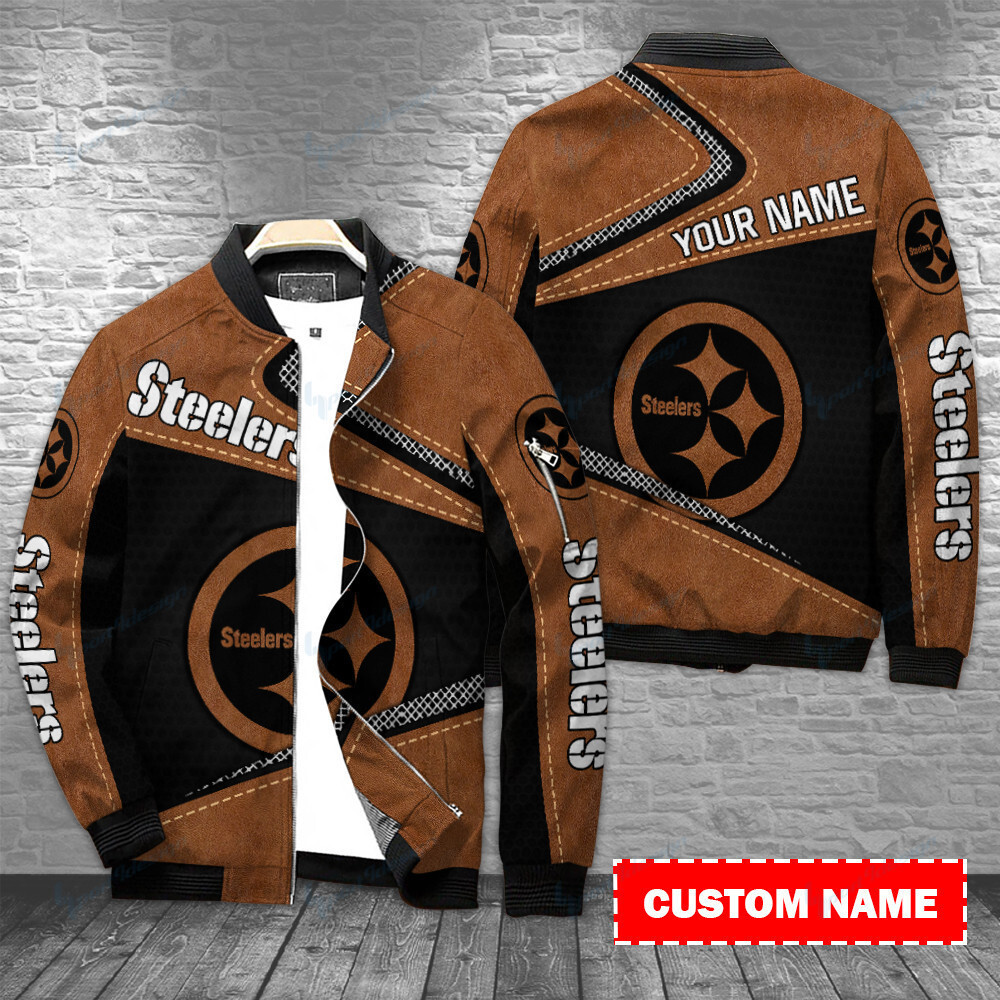 pittsburgh steelers personalized bomber jacket bg468 imy4i
