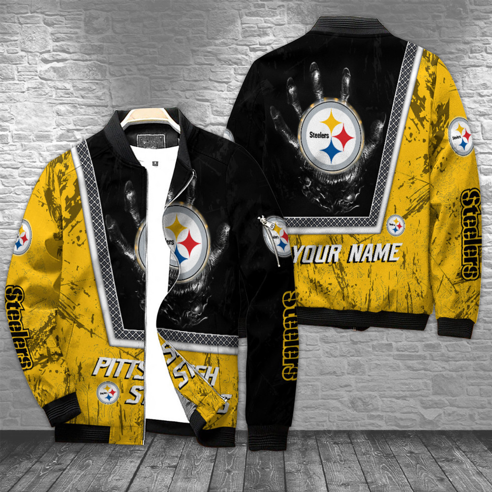 pittsburgh steelers personalized bomber jacket bg531 het3p