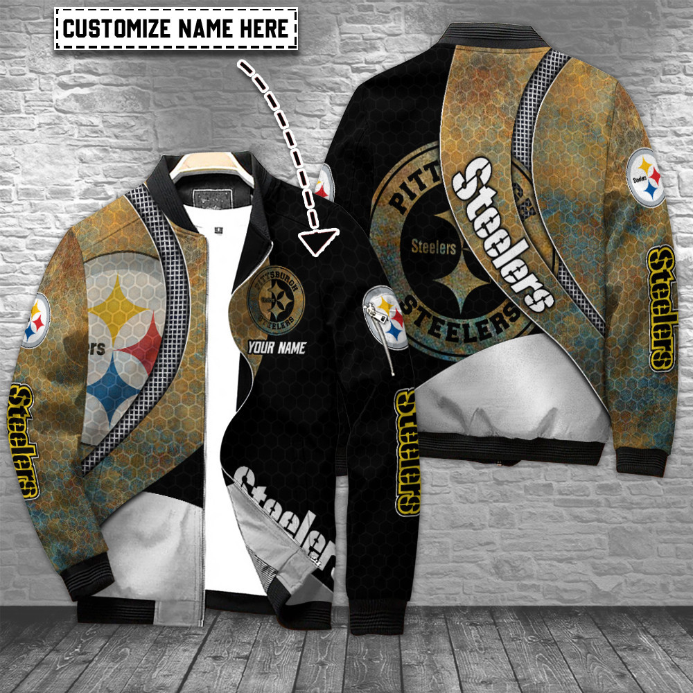 pittsburgh steelers personalized bomber jacket bg711 nxwf2