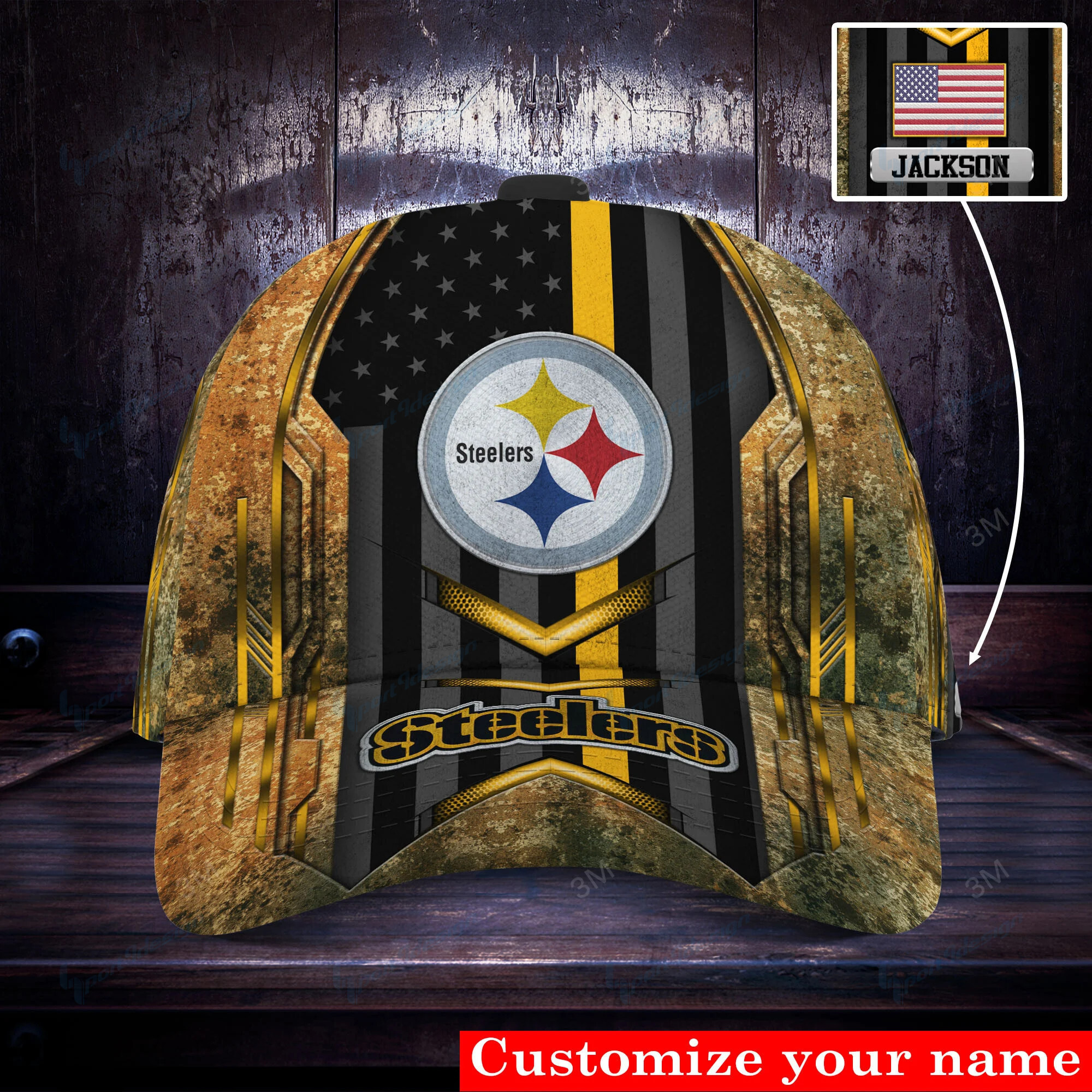 pittsburgh steelers personalized classic cap bg539 xavyh