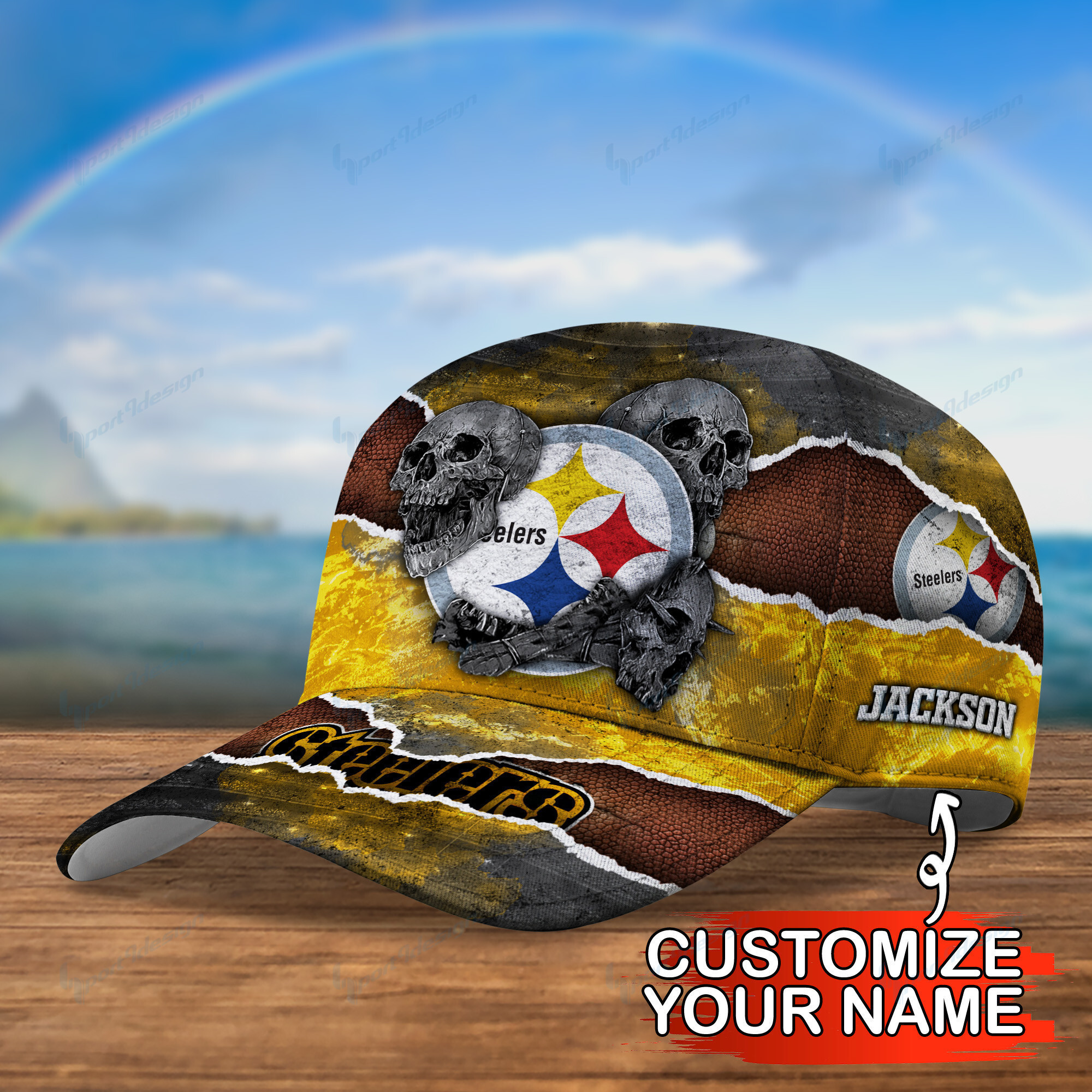 pittsburgh steelers personalized classic cap bg682 otcmu