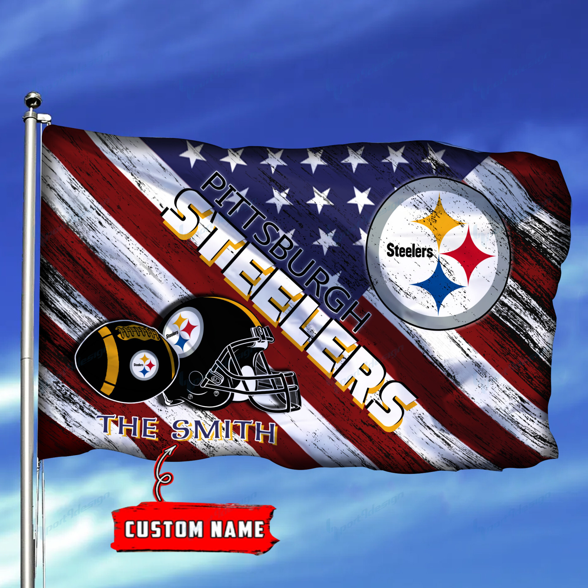 pittsburgh steelers personalized flag 159 eonxe