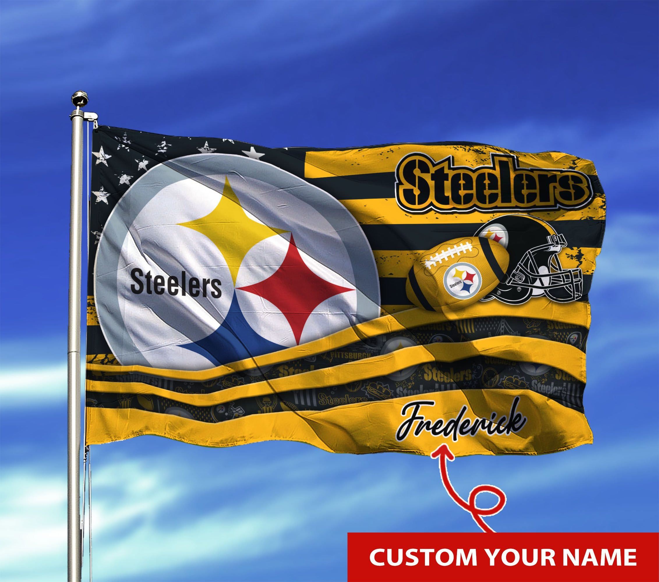 pittsburgh steelers personalized flag 26 mqmgi