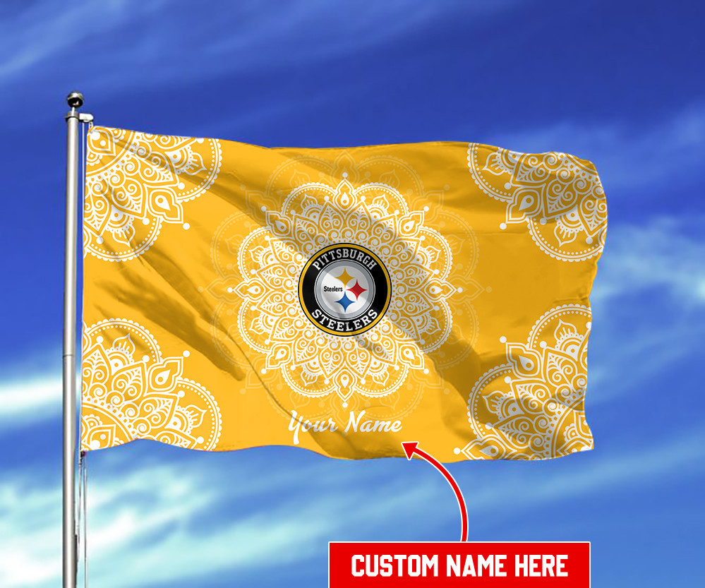 pittsburgh steelers personalized flag 366 agqmj
