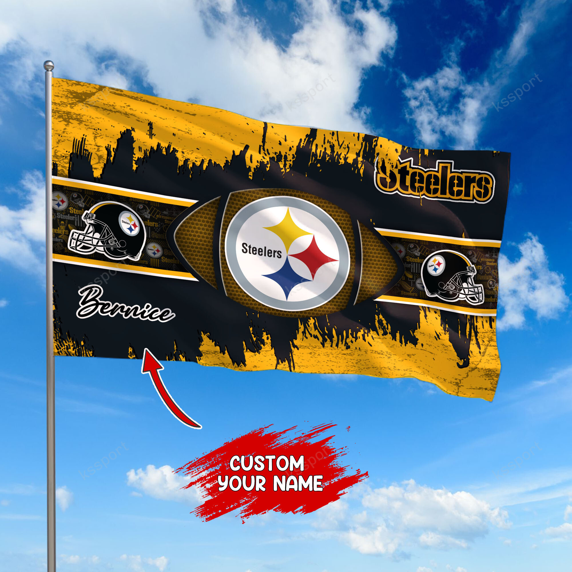 pittsburgh steelers personalized flag 398 z2fyi