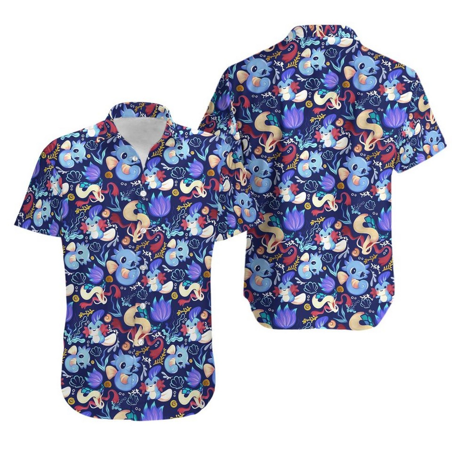pokemon milotic water hawaiian shirt jjurv
