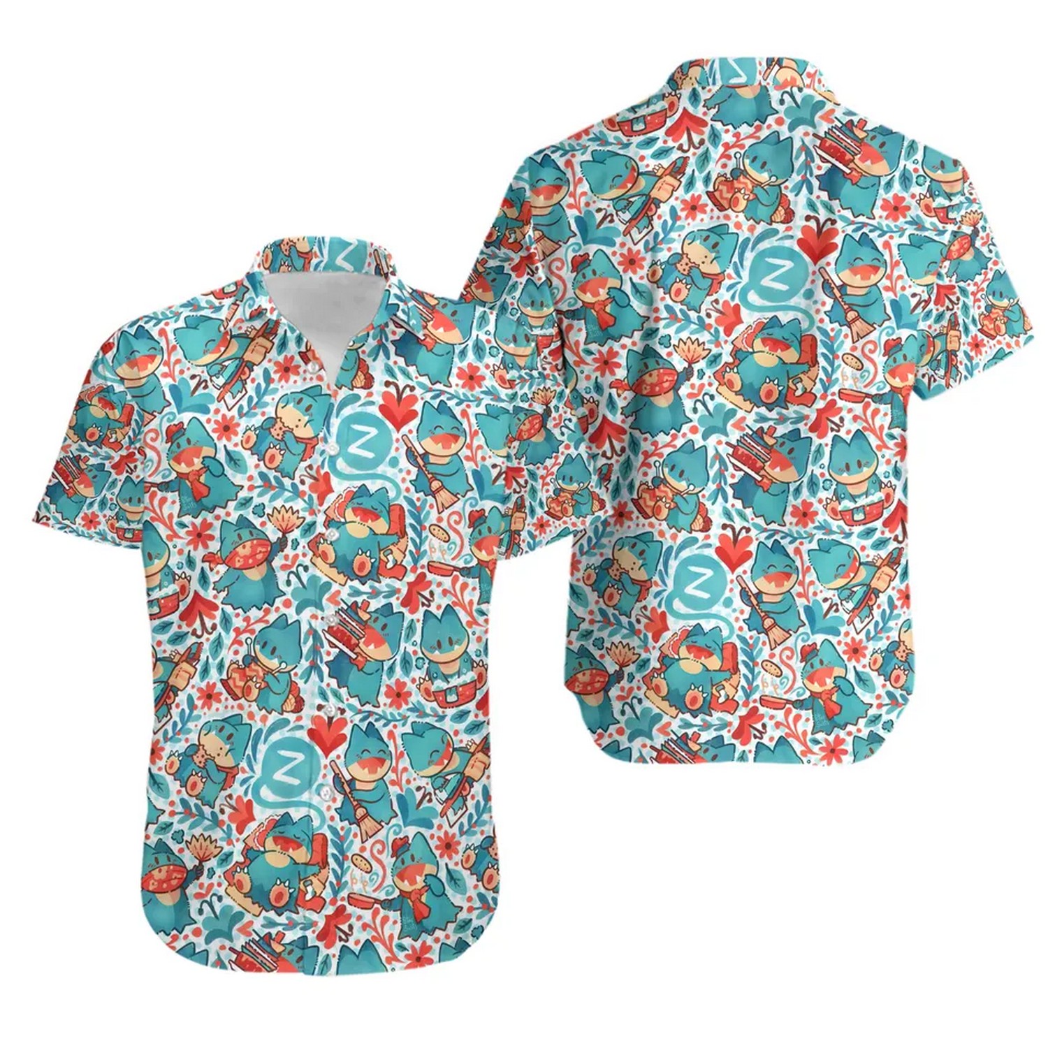 pokemon munchlax seamless hawaiian shirt t5cca