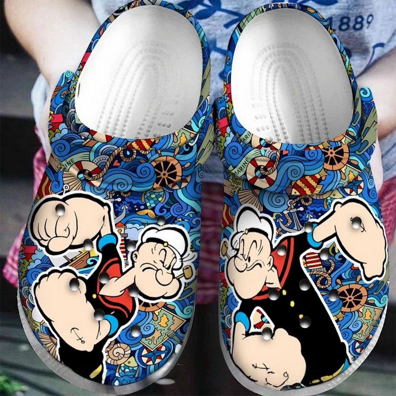 popeye the sailor tv series special design clogs for kids 26 adults hzwdd