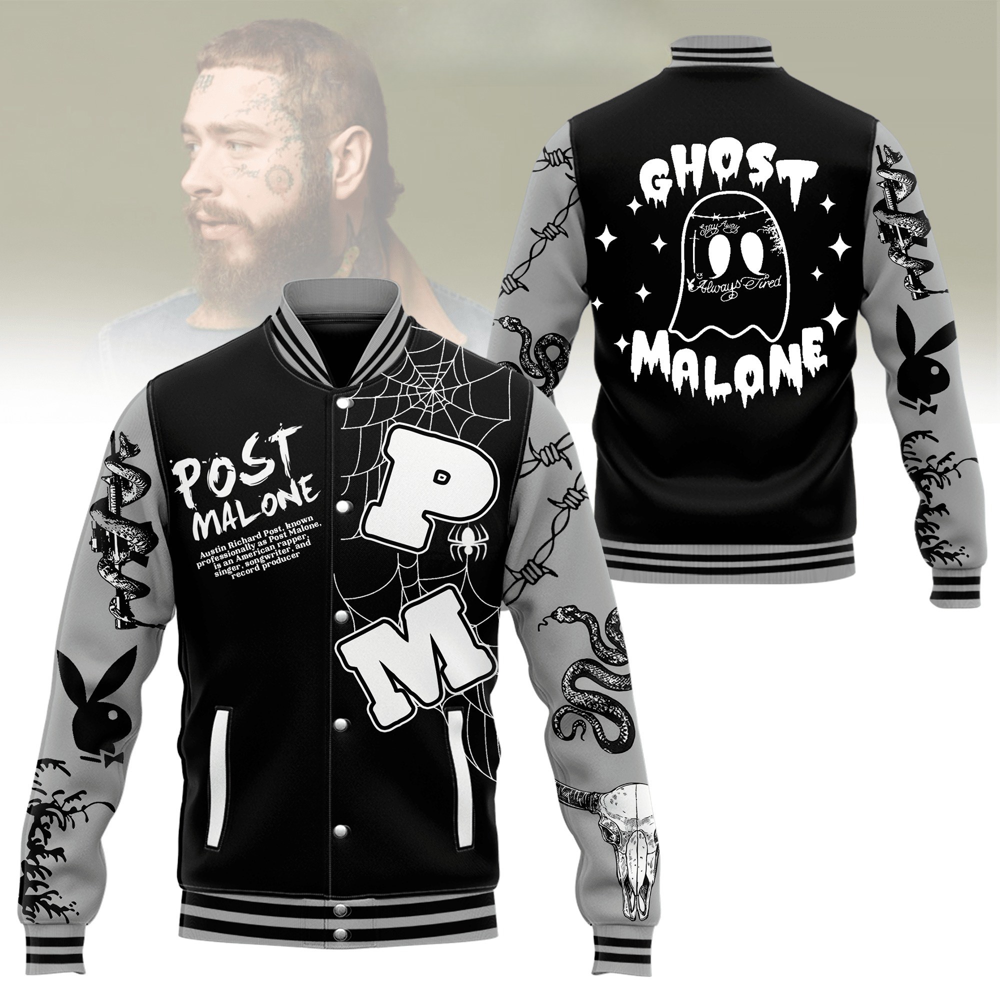 post malone cool baseball jacket for kids 26 adults yeph9