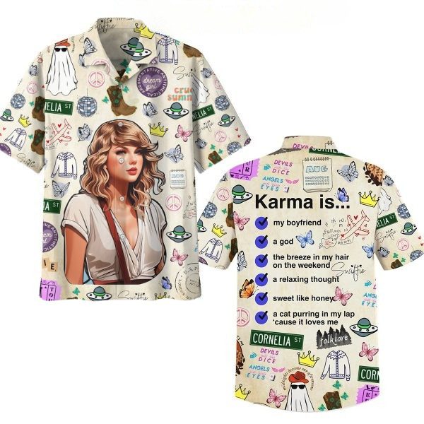 pretty karma is. taylor swift music hawaii shirt t9fun