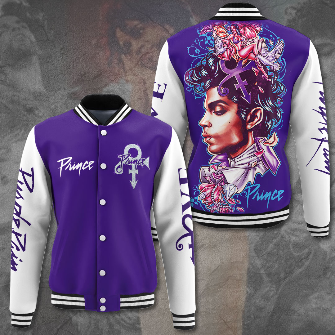 prince charming music artist magic purple baseball jacket 7i2ht