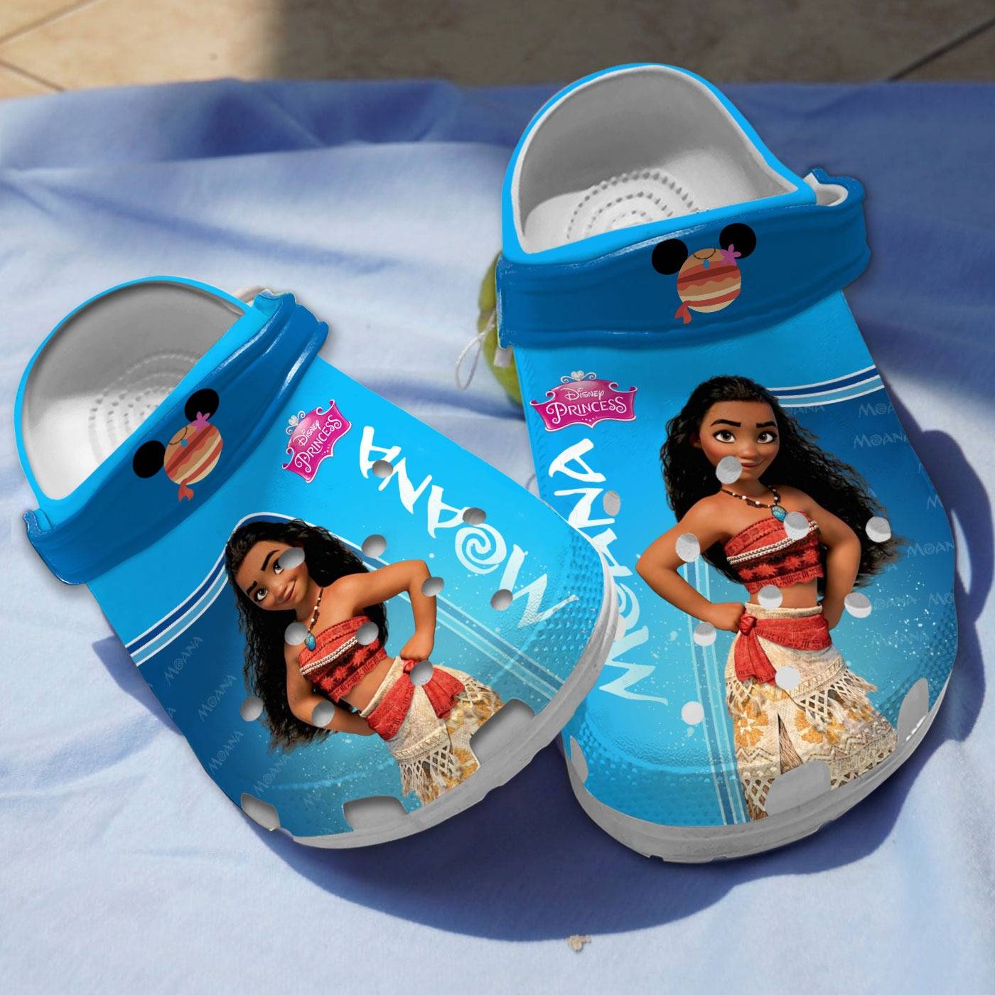 princess moana blue clogs for kids 26 adults 4dgti