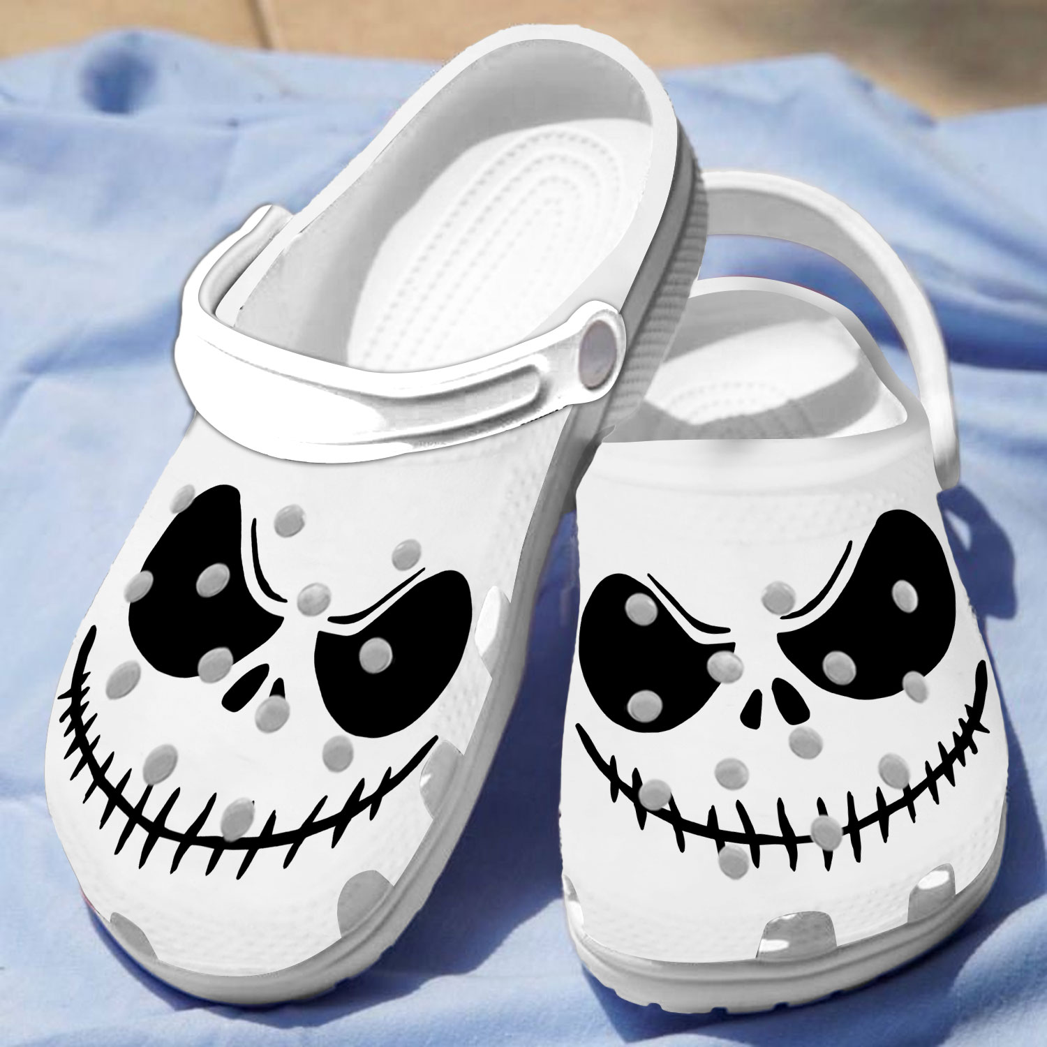 pumpkin king jack skellington face clogs w4ecd