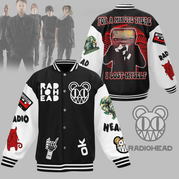 radiohead trendy baseball jacket unique gift for fans wopav