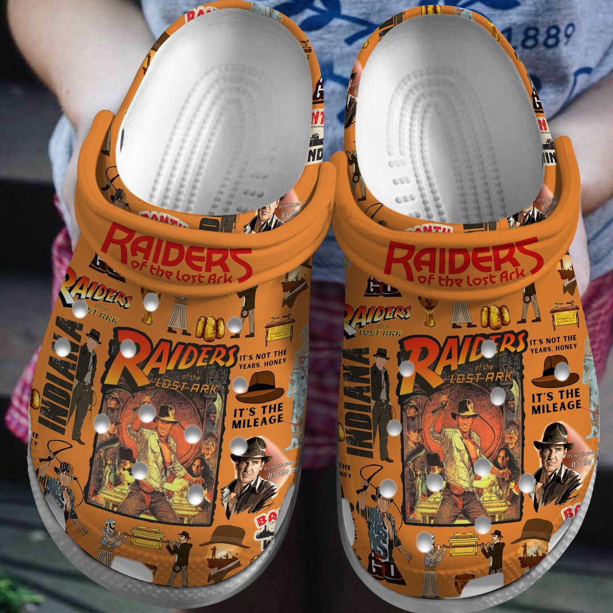 raiders of the lost ark movie orange clogs for kids and adults ewrun