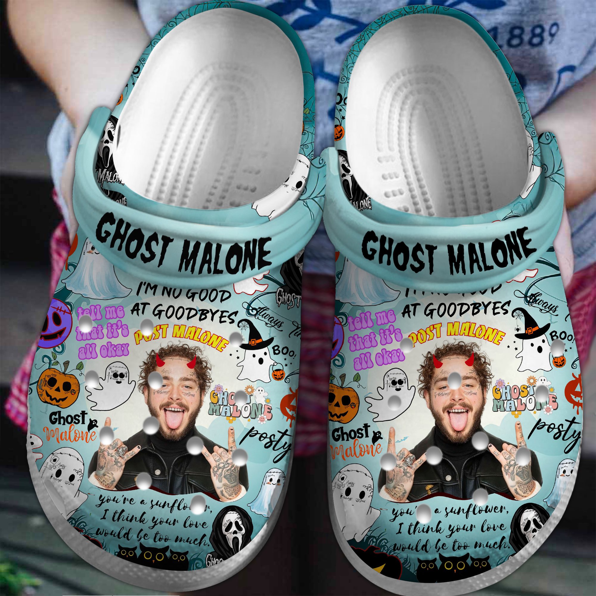 rare post malone clogs for kids 26 adults u8gfp