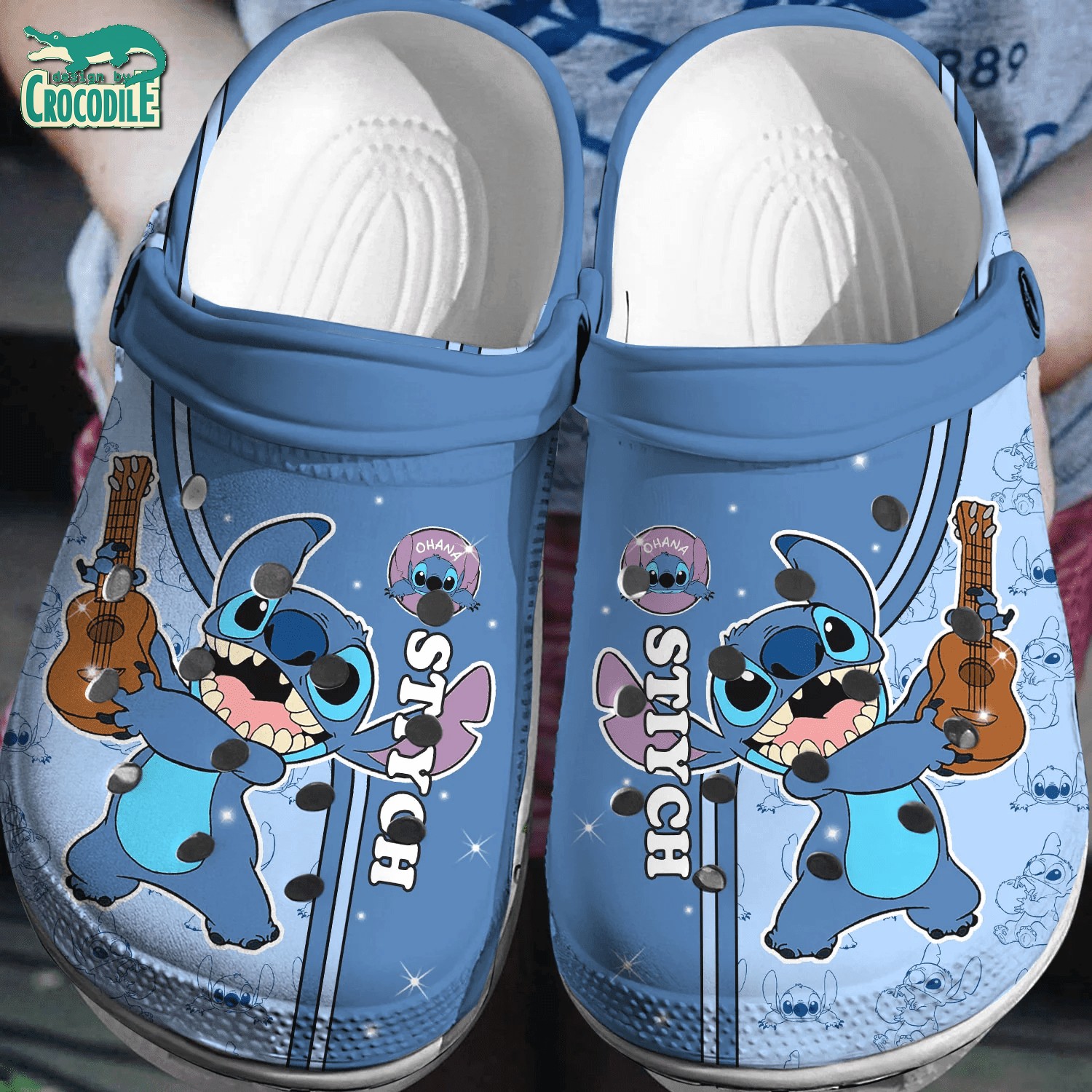 rock single stitch blue clogs for kids 26 adults b2sv2
