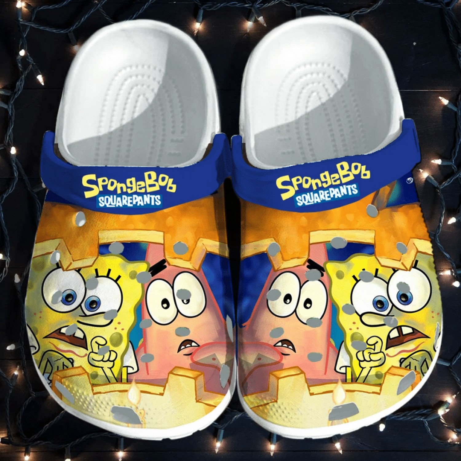 sad spongebob and patrick grafic clogs for kids and adults 8crom