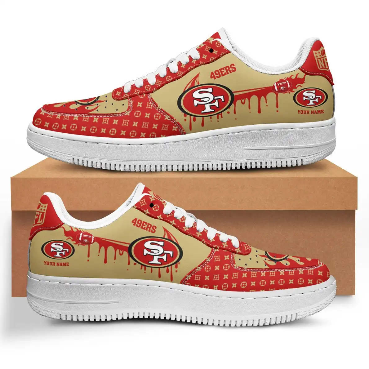 san francisco 49ers af1 shoes bg75 7vgox