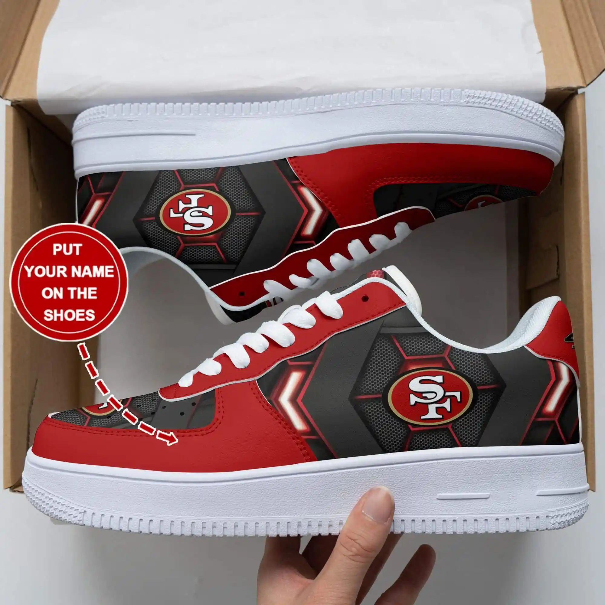 san francisco 49ers af1 sneakers 104 gally