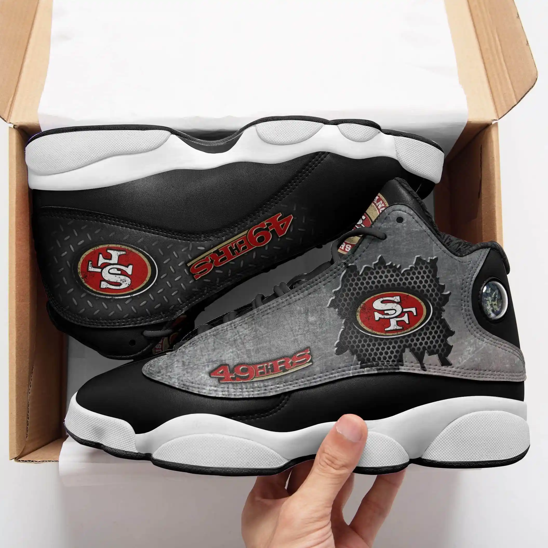 san francisco 49ers air jd13 sneakers 141 xxxry
