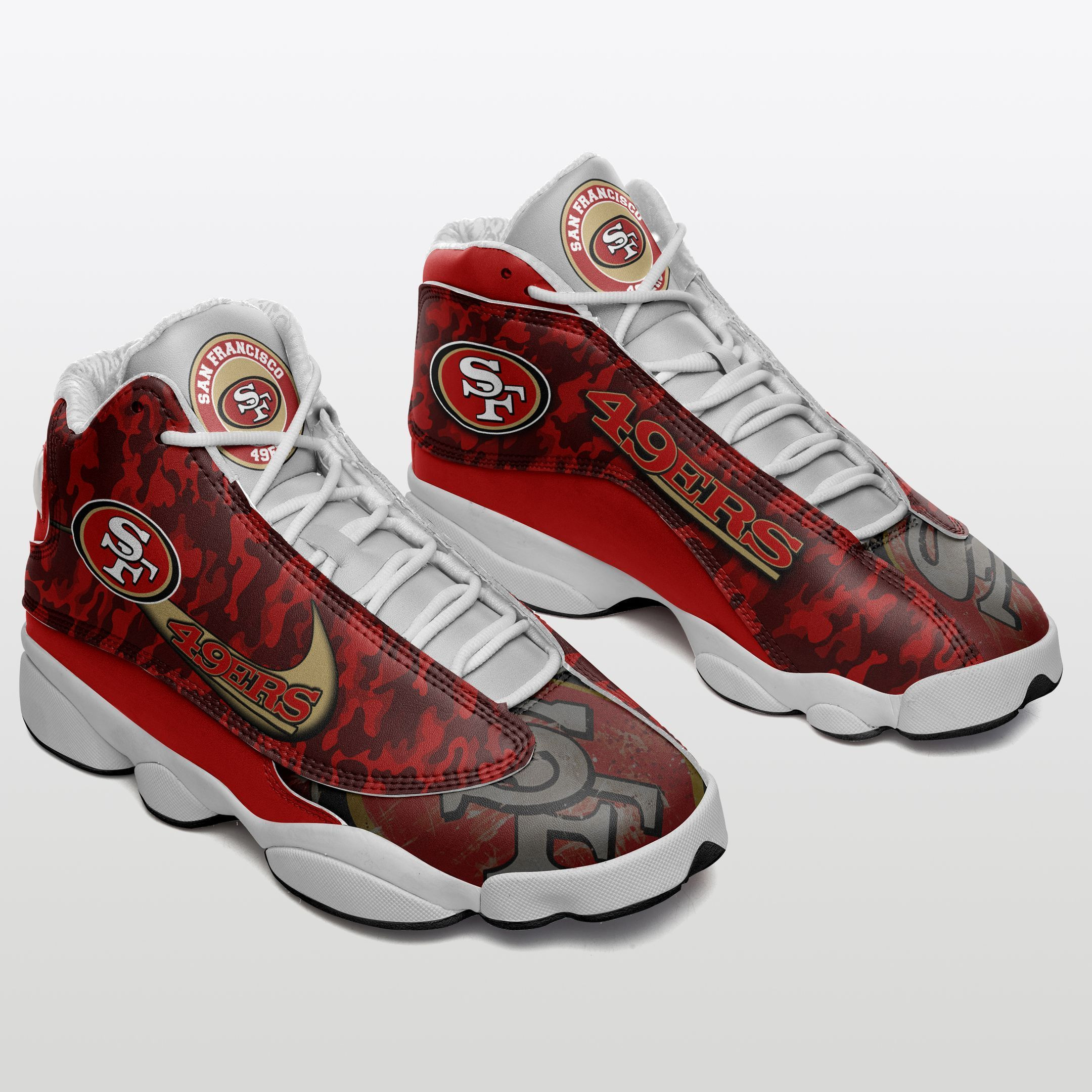 san francisco 49ers air jd13 sneakers 235 ustz9