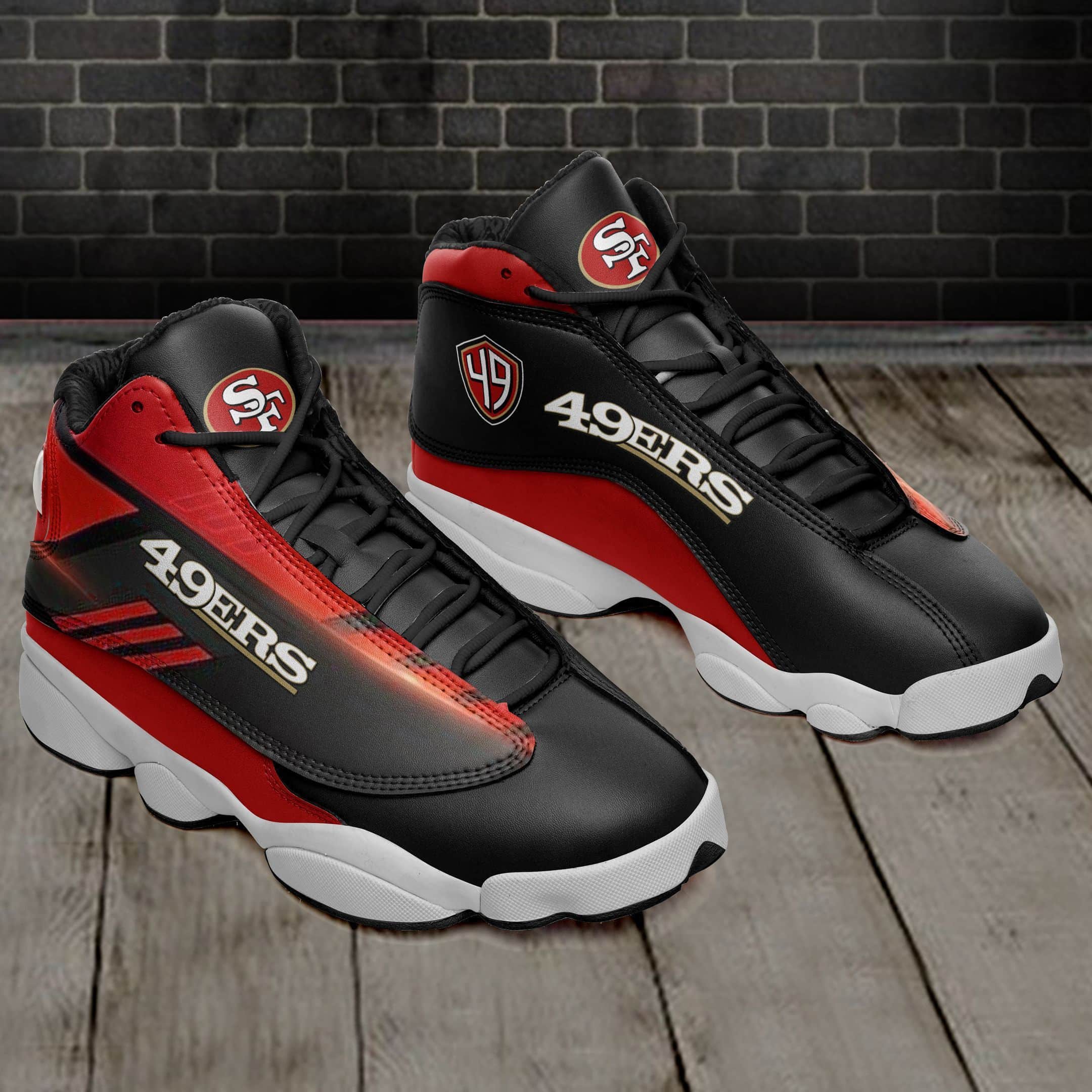 san francisco 49ers air jd13 sneakers 421 ejqq7