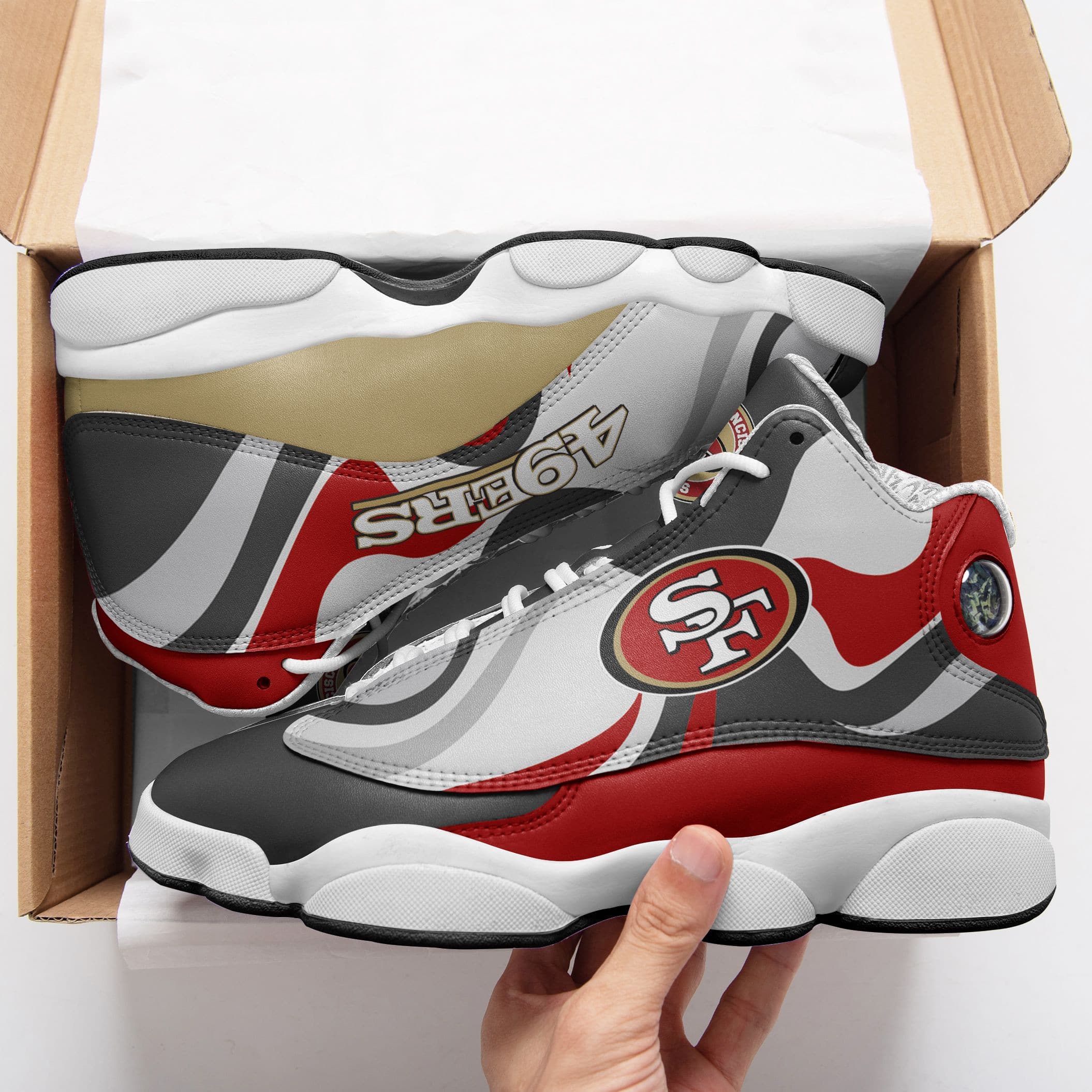 san francisco 49ers ajd13 sneakers 1100 tocjy