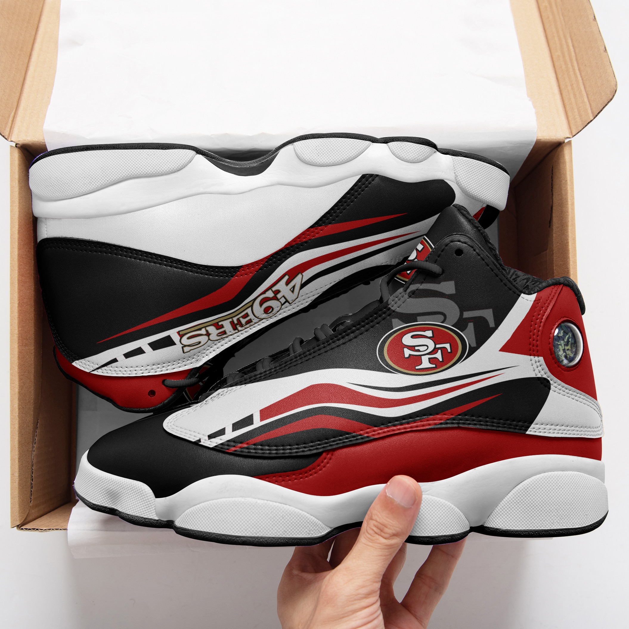 san francisco 49ers ajd13 sneakers 1104 ais38
