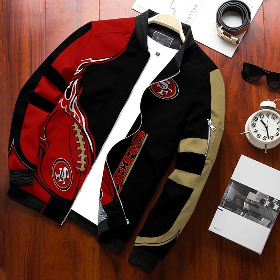 san francisco 49ers bomber jacket 021 5j27h