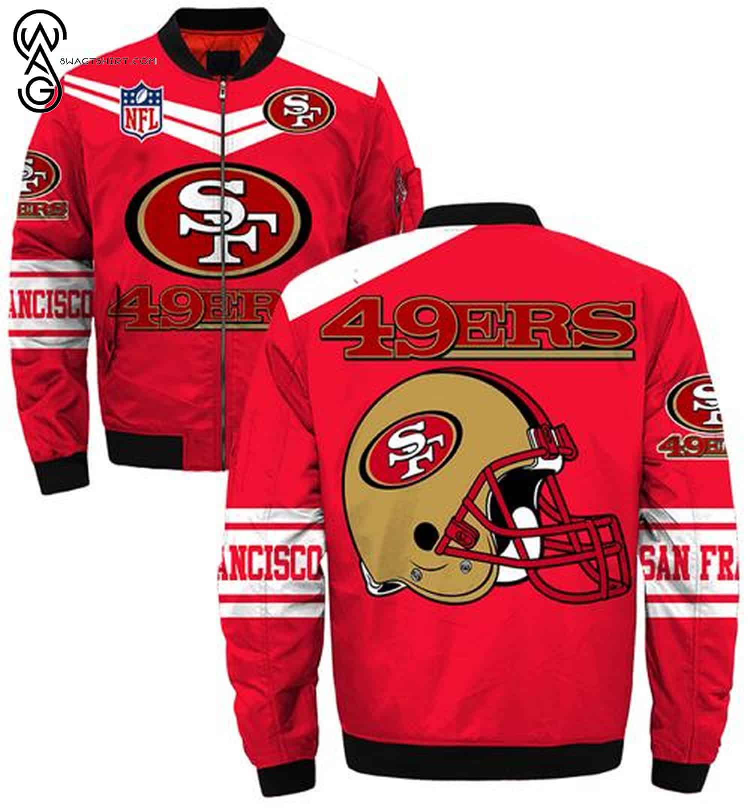 san francisco 49ers bomber jacket bg10 n1pr2