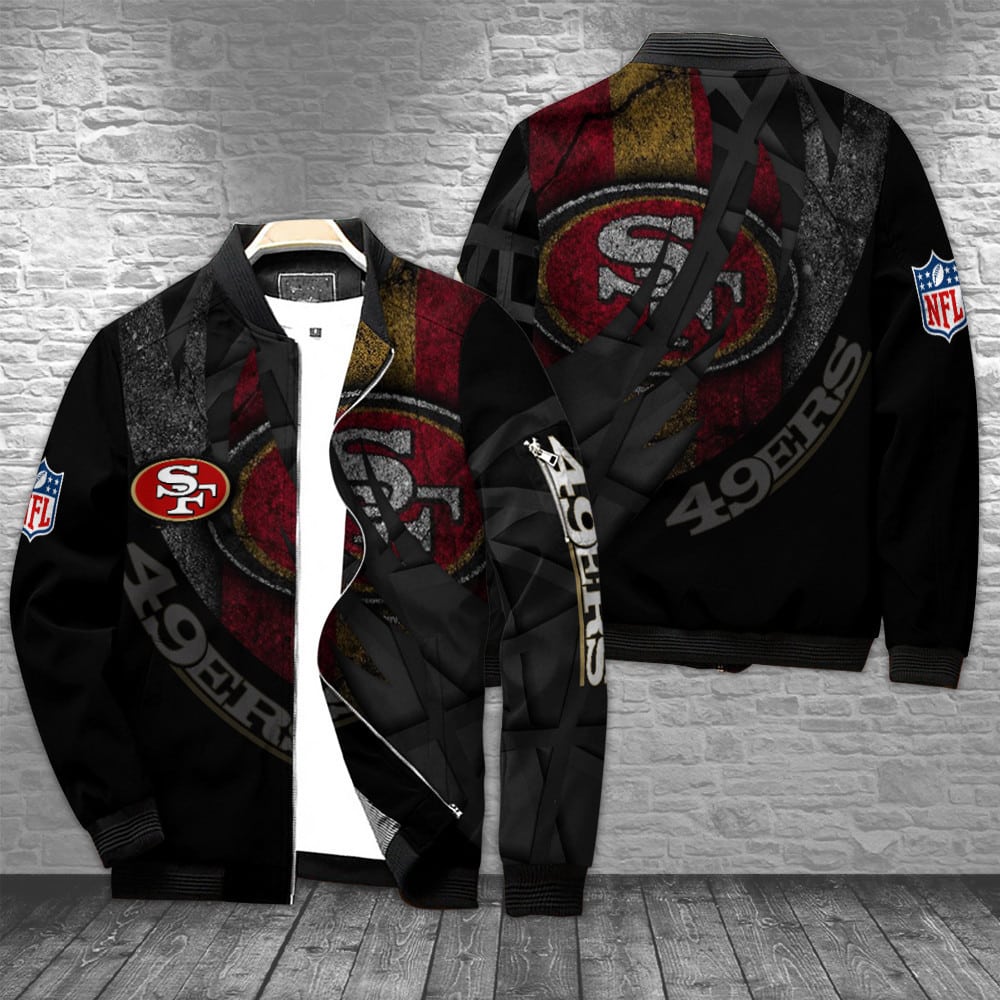 san francisco 49ers bomber jacket bg171 oxubk