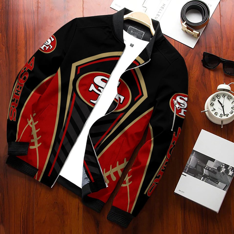 san francisco 49ers bomber jacket bg83 qtj7a