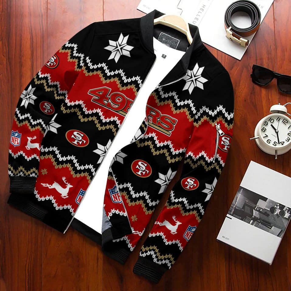san francisco 49ers christmas bomber jacket 673 titbk