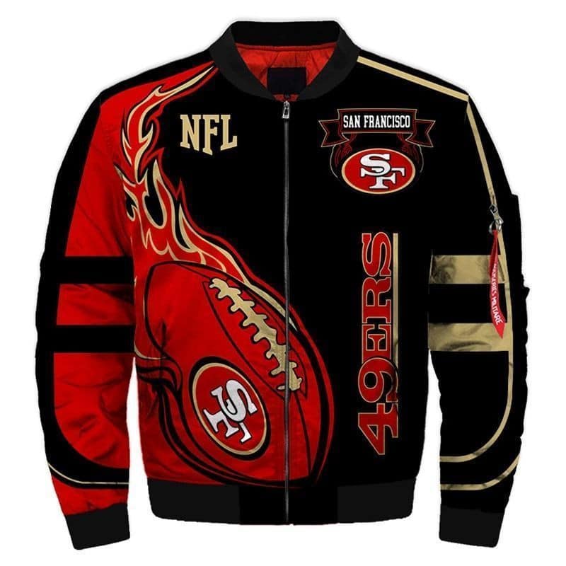 san francisco 49ers custom bomber jacket xcabc