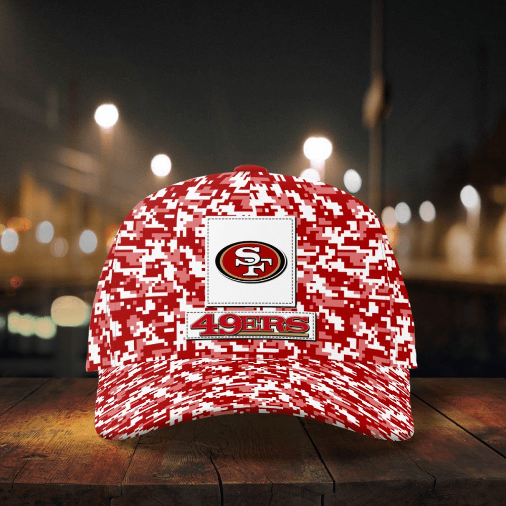 san francisco 49ers digital camo aop classic baseball classic cap men hat 4