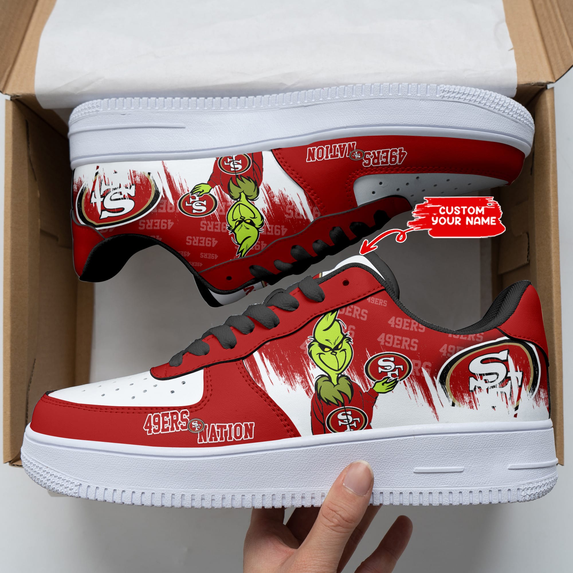san francisco 49ers personalized af1 shoes bg255 dsgdj