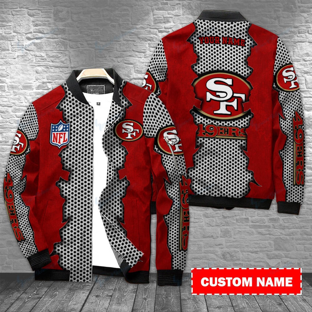 san francisco 49ers personalized bomber jacket bg484 vtt1a