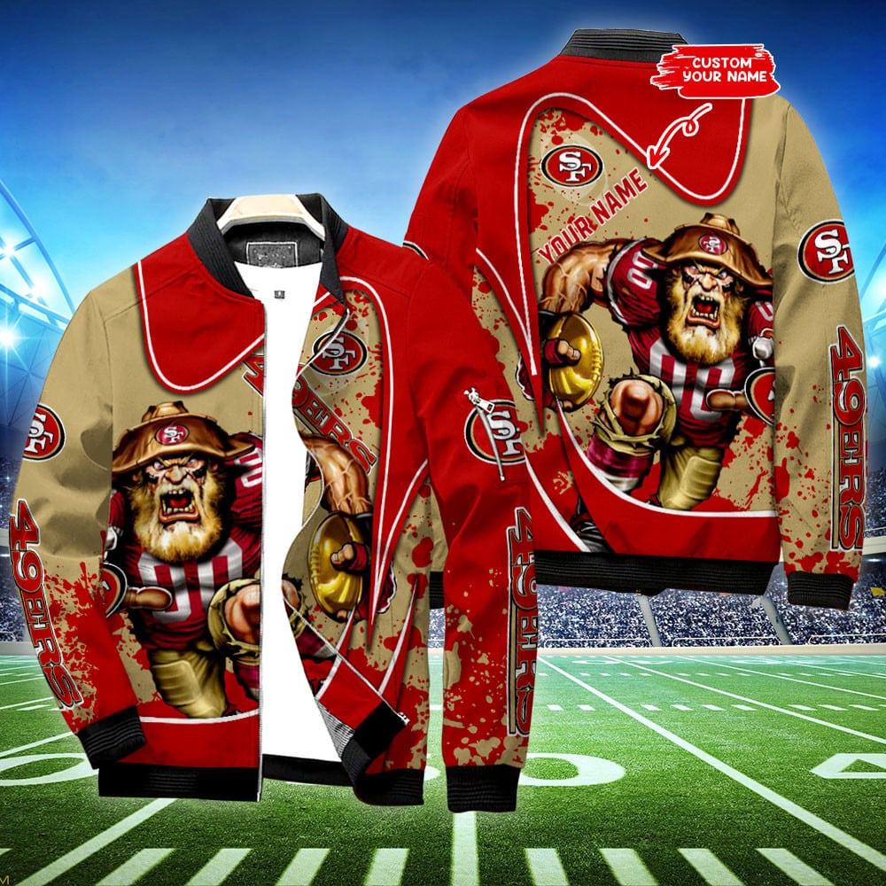 san francisco 49ers personalized bomber jacket bg500 cmlln