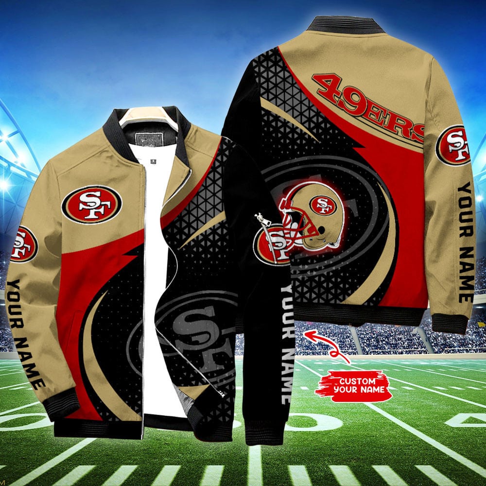 san francisco 49ers personalized bomber jacket bg537 xjmgh