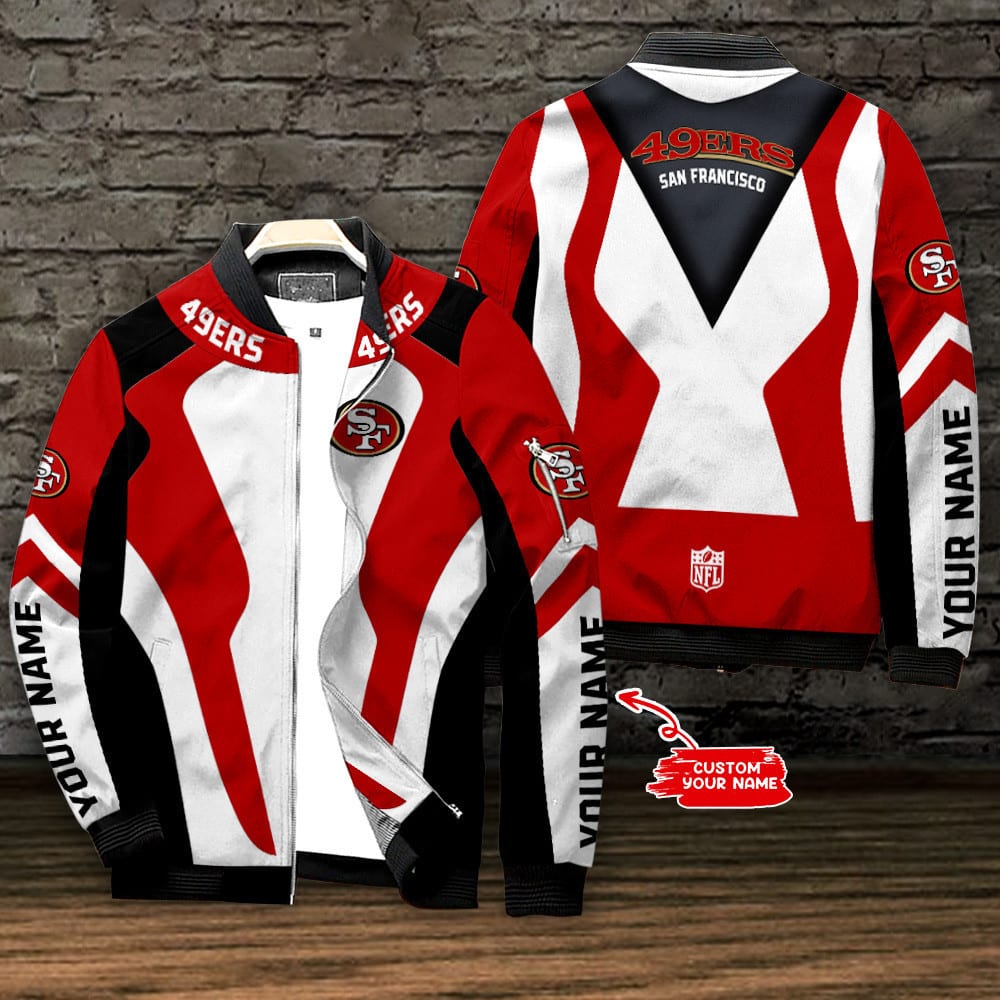 san francisco 49ers personalized bomber jacket bg550 g10sq