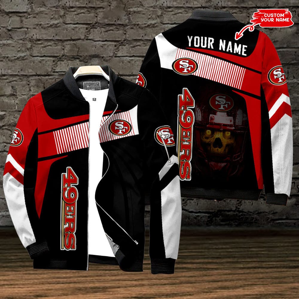 san francisco 49ers personalized bomber jacket bg574 c2pba