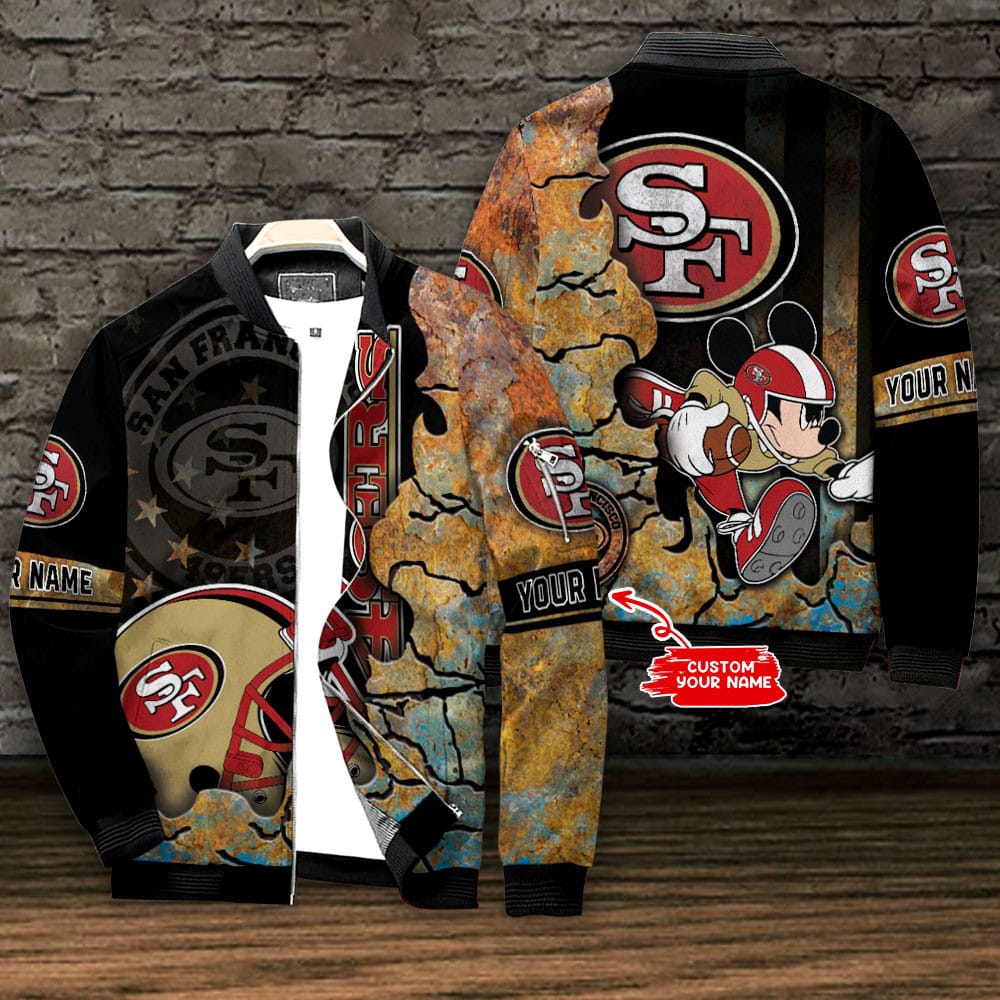 san francisco 49ers personalized bomber jacket bg590 ajjci
